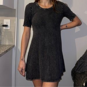 Billabong Distressed Grey T-shirt Dress